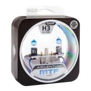 Галоген MTF набор H3 12V 55w Argentum/3500K.
