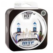 Галоген MTF набор H3 12V 55w Argentum+80%/4000К