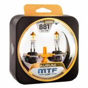 Галоген MTF набор H27 (881) 12V 27w Aurum/3000К.