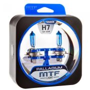 Галоген MTF набор H7 12V 55w Palladium/5500К.