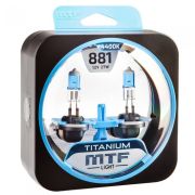 Галоген MTF набор H27 (881) 12V 27w Titanium/4400К.