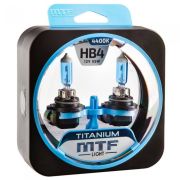Галоген MTF набор HB4 9006 12V 55w Titanium/4300К.