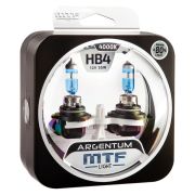 Галоген MTF набор HB4 9006 12V 55w Argentum+80%-4000K.