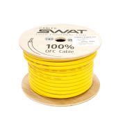 Провод силовой SWAT SPW-4Y/APS-045Y (желтый 4Ga -1m) медь 99,99%