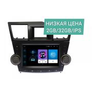 Штатная магнитола Toyota Highlander 2007 - 2013 Wide Media LC9396ON-2/32 для авто без усил., тип 2