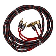Провод соединительный AMP HRCA-3 Межблочный кабель-медь+2 экрана (3м)