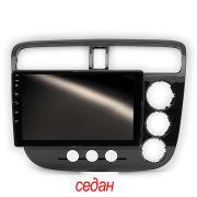 Переходная рамка для Honda Civic 2001-2006 гг. правый руль, седан LeTrun 5434 под базовую магнитолу 9 дюймов