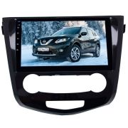 Штатная магнитола для Nissan X-trail Qashqai с 2014 года (кондиционер) LeTrun 2634-3914 10 дюймов IN с 1DIN корпусом Android 10.x 6+128 Gb 8 ядер DSP