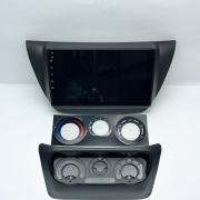 Переходная рамка для Mitsubishi Lancer 2002-2010 9 поколение с нижней частью (черный) LeTrun 4594 под базовую магнитолу 9 дюймов