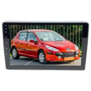 Переходная рамка для Peugeot 207 2006-2012, 307 2001-2008 ( Серый цвет ) LeTrun 3192 AV под базовую магнитолу 9 дюймов ++