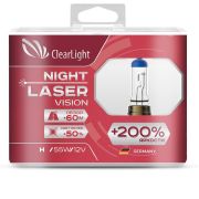 Clearlight Лампа H1 12V-55W Night Laser Vision +200% Light (2шт)