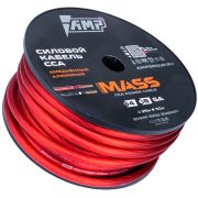 Силовой кабель AMP PRO 4Ga OFC Extremely flexible Красный (25м) медь 100%