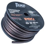 Силовой кабель AMP PRO 4Ga OFC Extremely flexible Черный (25м) медь 100%